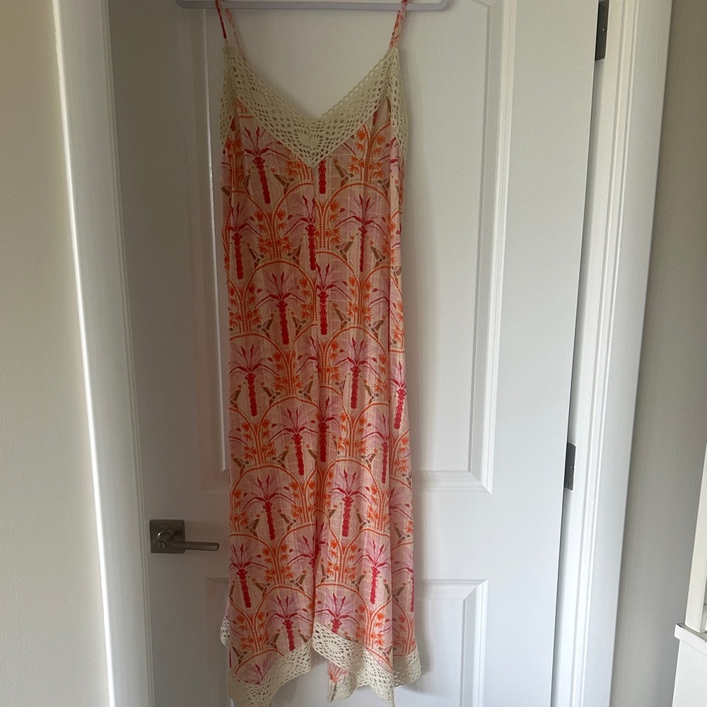 Haute Hippie Orange and Cream Dress/coverup